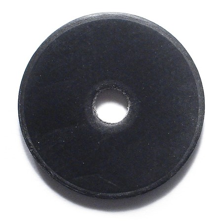 Midwest Fastener Flat Washer, Fits Bolt Size 1/4" , Rubber 8 PK 34203